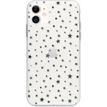 FOONCASE iPhone 12 hoesje TPU Soft Case - Back Cover - Stars / Sterretjes