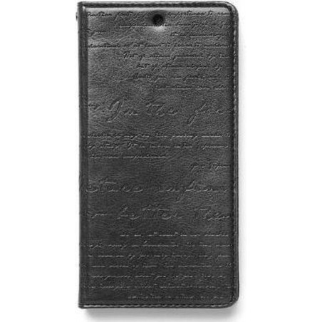 Zenus hoesje voor Nexus 5 Masstige Lettering Diary Series - Dark Gray