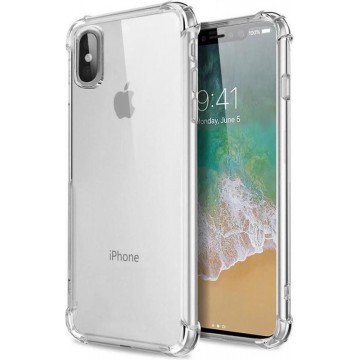 Mobieltjes en Zo Apple iPhone XS Max Anti-Shock TPU Case Transparant