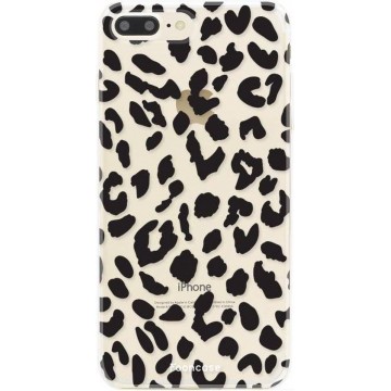 FOONCASE iPhone 8 Plus hoesje TPU Soft Case - Back Cover - Luipaard / Leopard print