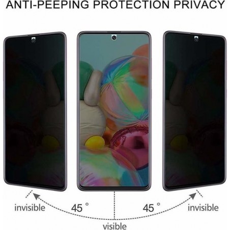 Tempered Glass Privacy  Screenprotector Samsung Galaxy A71