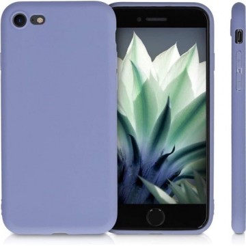 Apple iPhone 7 / 8 / SE 2020 Hoesje Lavendel Blauw x Lila - Siliconen - Full Body