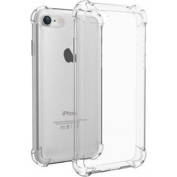 iPhone 7/8 Anti shock hoesje - Anti burst case – Transparant TPU Silicone - Schokbestendig