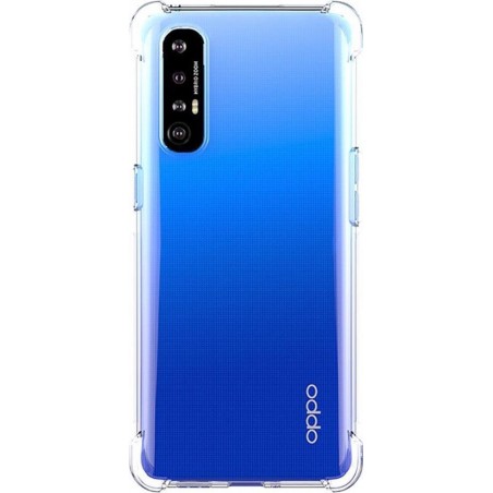 Shop4 - Oppo Find X2 Pro Hoesje - Zachte Back Case Transparant