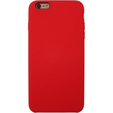Let op type!! For iPhone 6 & 6s Pure Color Liquid Silicone + PC Protective Back Cover Case(Red)
