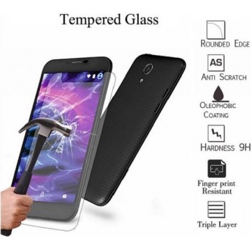 Tempered Glass Protector | Universeel 5 inch | Transparant  0.26mm, transparant , merk i12Cover