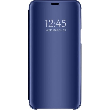 Huawei P40 Lite Hoesje - Clear View Case - Blauw