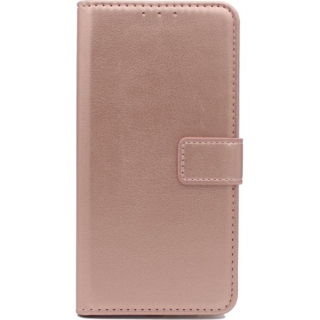 Huawei P Smart 2019 Hoesje met Print - Portemonnee Book Case - Kaarthouder & Magneetlipje - Roségoud