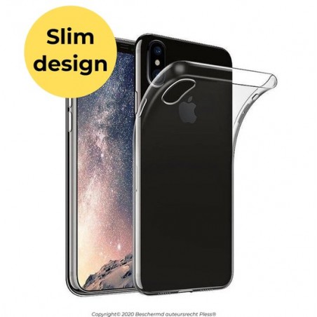 Hoesje iPhone X en iPhone XS - Transparant Case - Pless®