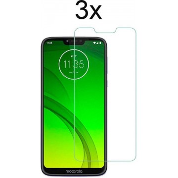 Motorola G7 Play Screenprotector Glas - Motorola Moto G7 Play Screen Protector - 3x Tempered Glass Screen Protector