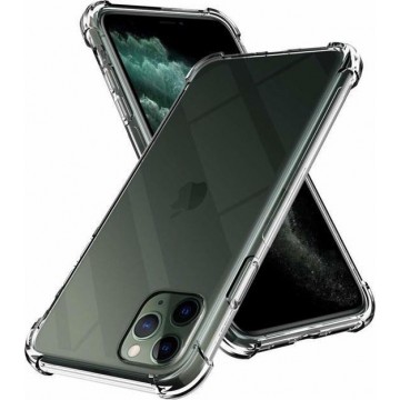 Mobieltjes en Zo Apple iPhone 11 Pro Max Anti-Shock TPU Case Transparant