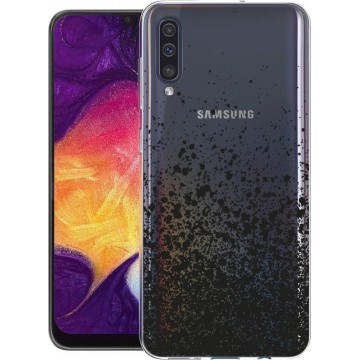 iMoshion Design voor de Samsung Galaxy A50 / A30s hoesje - Spetters - Zwart