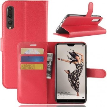 Hoesje voor Huawei P20 Pro, 3-in-1 bookcase, rood