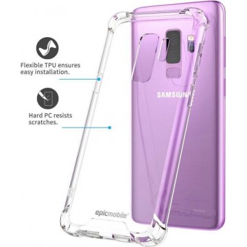 Samsung Galaxy S9 Anti Burst- Anti Shock Back Cover – Crystal-clear TPU Silicone