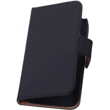 Bookstyle Wallet Case Hoesjes voor LG Optimus L3 E400 Zwart