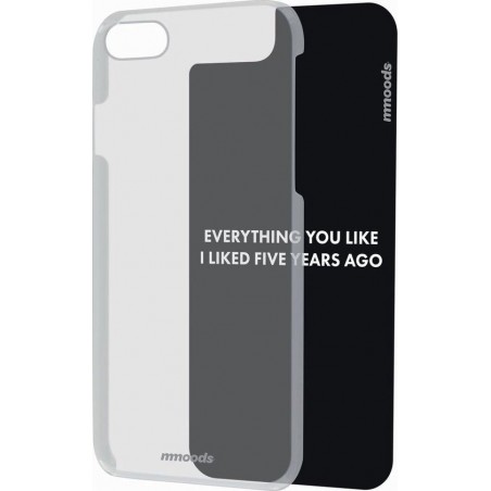 mmoods transparent cover met 1 insert Quotes -  voor iPhone 7/8