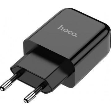 HOCO N2 Vigour - Compacte USB Oplader - Reislader - EU Plug - Universele 10W Lader - Zwart