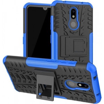 Nokia 3.2 hoes - Schokbestendige Back Cover - Blauw