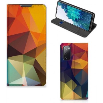 Smartphone Hoesje Samsung Galaxy S20 FE Leuk Book Case Polygon Color