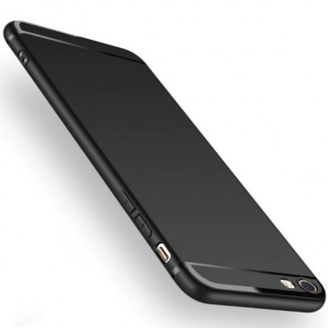Ultradunne TPU Case | iPhone 6 | iPhone 6s | Zwart | Mat Finish Cover | Luxe Siliconen Hoesje