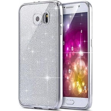Samsung Galaxy S6 glitters hoesje - Zilver BlingBling