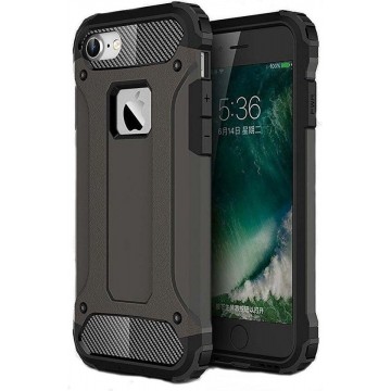 iPhone 7 4.7 protection Hoesje Slim Body Armor Case Hybrid Case zwart