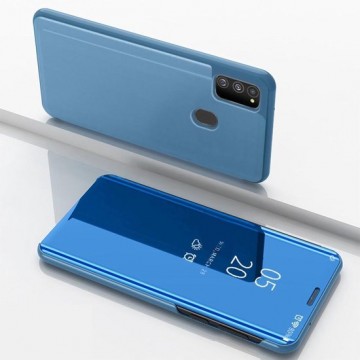 Samsung Galaxy M21 Hoesje - Mirror View Case - Lichtblauw