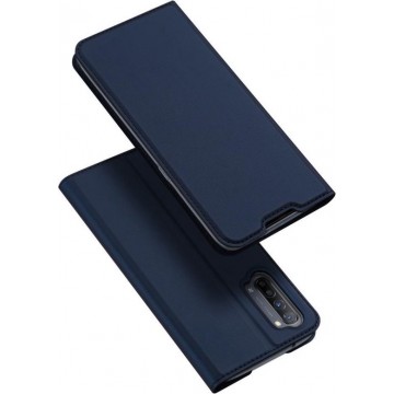 Luxe blauw agenda wallet hoesje Oppo Find X2 Lite