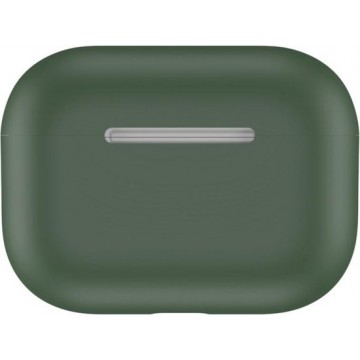 Let op type!! Voor Apple AirPods Pro Ultra-Thin silicone draadloze oortelefoon beschermhoes (Pine Needle Green)
