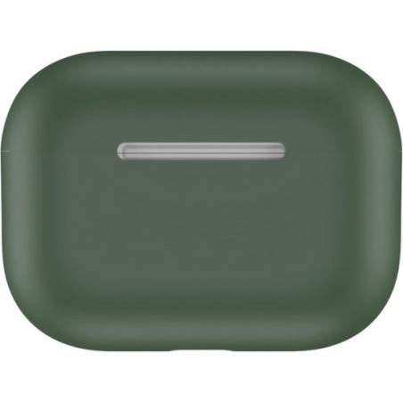 Let op type!! Voor Apple AirPods Pro Ultra-Thin silicone draadloze oortelefoon beschermhoes (Pine Needle Green)