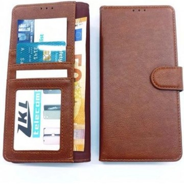 Samsung  Galaxy A50 Bruine Portemonnee Wallet Case- TPU  hoesje met pasjes Flip Cover - Boek  beschermend Telefoonhoesje