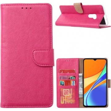 Xiaomi Redmi 9 - Bookcase Roze - portemonee hoesje