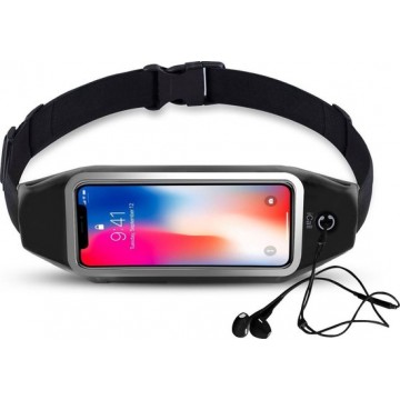 iCall Running Belt Heupband - Smartphone Houder - Universeel - Zwart