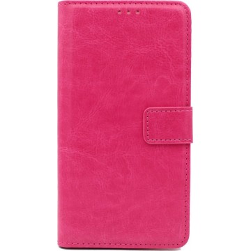 Nokia 1 Plus Hoesje - Portemonnee Book Case - Kaarthouder & Magneetlipje - Roze