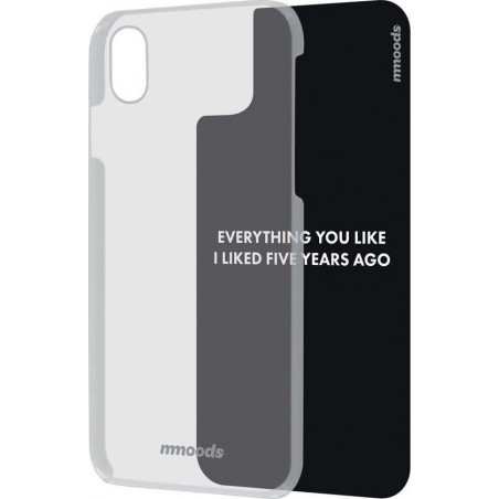 mmoods transparent cover met 1 insert Quotes -  voor iPhone X/Xs