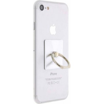 Zilveren mobile phone ring stand universeel