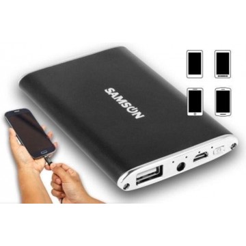 iPhone 6 Plus / 6S Plus Powerbank / Externe Accu 3800 mAh incl Micro USB kabel - Zwart -