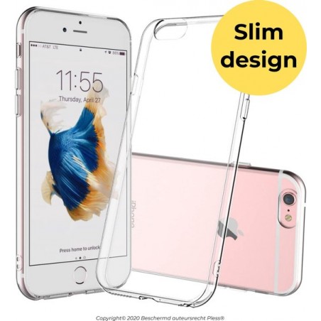 Hoesje iPhone 6 en iPhone 6s - Transparant Case - Pless®