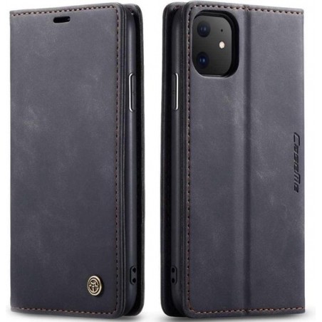 CaseMe Bookcase iPhone 11 hoesje - Zwart