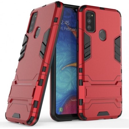 Samsung Galaxy M21 Hoesje - Armor Kickstand - Rood