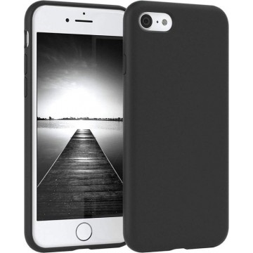 iPhone 7 / 8 / SE 2020 Siliconen Hoesje Zwart