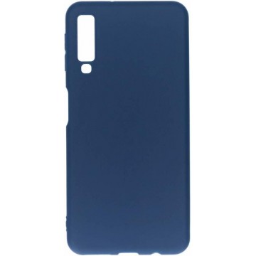 Color Backcover Samsung Galaxy A7 (2018) hoesje - Donkerblauw