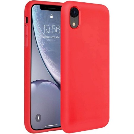 iPhone XR Siliconen Hoesje Rood Premium Cover Shockproof Case