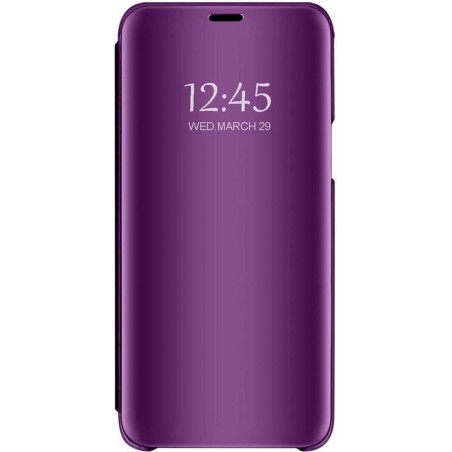 Samsung Galaxy A20S Hoesje - Clear View Case - Paars