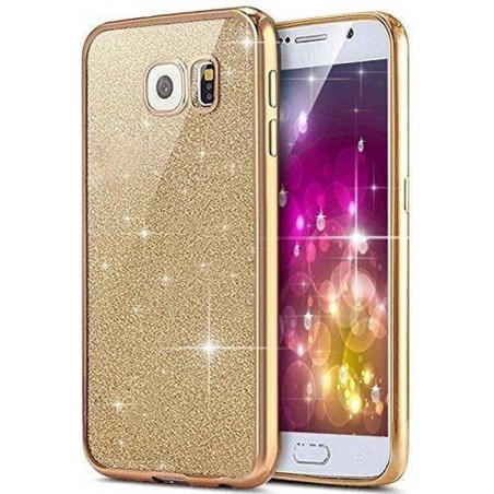 Samsung Galaxy A5 2017 glitters hoesje - Goud BlingBling