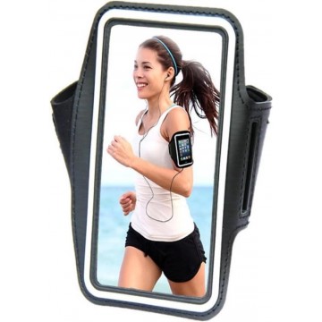 Comfortabele Smartphone Sport Armband voor uw Fairphone 2, zwart , merk i12Cover