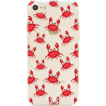FOONCASE iPhone SE (2020) hoesje TPU Soft Case - Back Cover - Crabs / Krabbetjes / Krabben