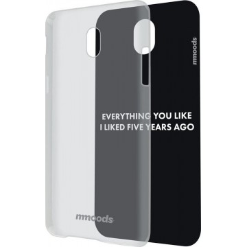 mmoods transparent cover met 1 insert Quotes -  voor Samsung J5 2017