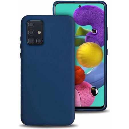 siliconen hoesje Samsung Galaxy A51 - blauw