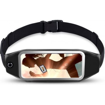 Samsung Galaxy S20 Plus hoes Sport heupband - Hardloopband riem sportband hoesje Zwart Pearlycase